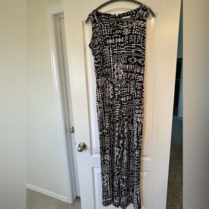 EUC Calvin Klein Black And White Print Romper